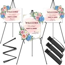 AROIC 63&quot; Easel Stand for Display, 3 Pack Portable Foldable Metal Easel,... - $1,057.34 MXN