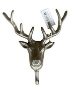 Deer head  Antlers Cabin Lodge Man Cave wall hook cast iron CBK Home - £17.45 GBP