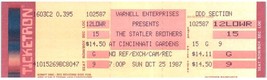 Vintage Statler Brothers Concert Ticket Octobre 25 1987 Cincinnati Ohio ... - £27.46 GBP