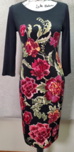 Chico&#39;s Travelers Shift Dress Womens Chico SZ 00 US Size 0-2 Floral Long Sleeve - £22.13 GBP
