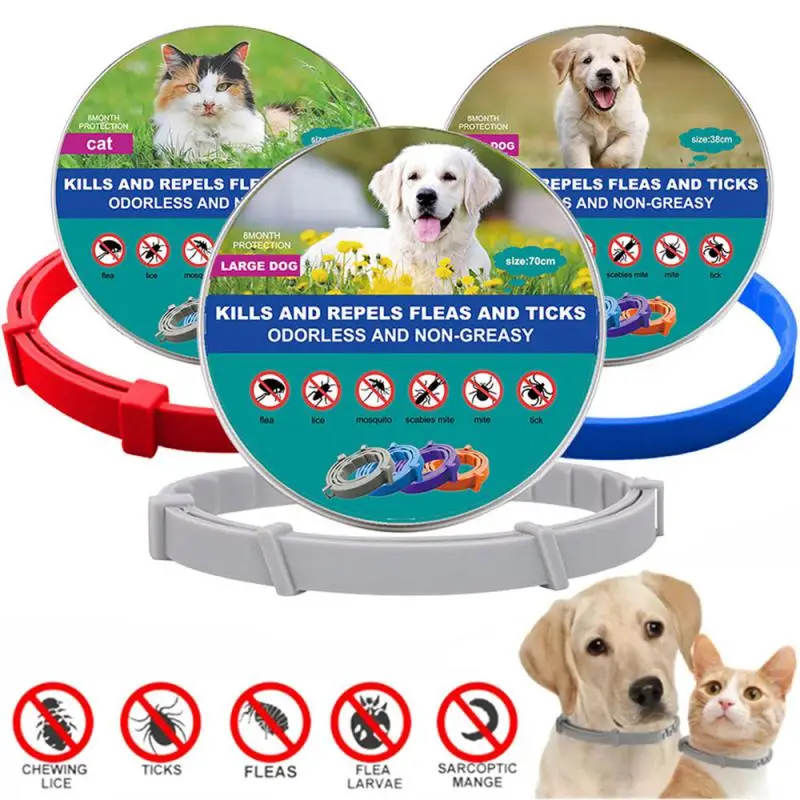 Dog Anti Flea Ticks Collar 8 Month Protection Retractable Pet Collars fo... - $7.54+