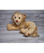 Vintage Pussy Cat Toy Co Lion Plush Stuffed Animal Toy Chopped Cotton Ja... - £6.43 GBP
