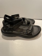 Roolee Boutique Women’s Black Thick Rubber Teva Chaco Type Sandals Size 9 - £18.87 GBP