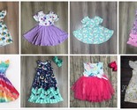 NEW Boutique Baby Girls Dress Lot Size 6-12 M Mermaids Tie Dye Unicorn Tutu - $39.99