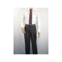 Men's Pants G.Manzoni None Wrinkle Wool Super 120's #056 Gray Made in Italy image 2