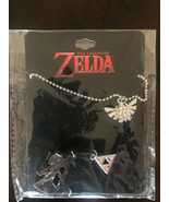 The Legend of Zelda Silver Tone Necklace with 4 Charms Brand New &amp; sealed - £12.01 GBP