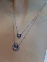 Judith Jack (Stamped) Sterling Silver &amp; CZ&#39;s Multi Strand Necklace Adj to 18&quot; - £98.90 GBP