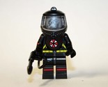 Minifigure Black Hazmat Zombie Virus suit Custom Toy - £4.06 GBP