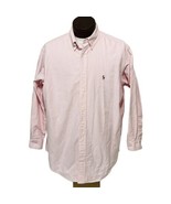 Polo Ralph Lauren Yarmouth Shirt Pink Striped Long Sleeve Mens Size 16.5... - £17.49 GBP