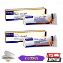 2 X Virbac Nutriplus Nutri Plus Gel Supplement for Cats &amp; Dogs 120g - $66.57