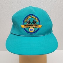 Vintage Team Napa Diving Force Teal Blue Rope Nylon Snapback Hat Cap - £41.60 GBP