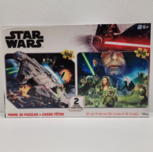 Star Wars Puzzles 500 Pieces Each - Prime 3D Lenticular 2 Puzzle Set - C... - $12.22