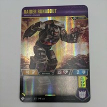 Transformers Card Game TCG Oversized Foil Promo Raider Runabout CT P9 2019 - £2.10 GBP