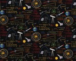 Cotton Math Science Space Equations Cotton Fabric Print by the Yard (D56... - £10.19 GBP