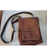 Vintage Fossil Brown Leather Crossbody Bag #251 - $45.00