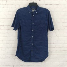 Old Navy Button Down Shirt Mens Small Blue Short Sleeve Slim The Classic... - £12.75 GBP