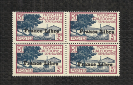 New Caledonia - 1941-1942 - France Libre Overprint - Block Of 4 - Mnh - £20.04 GBP