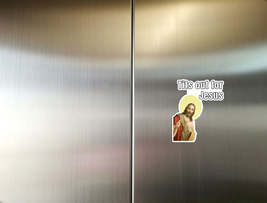 Tits out for Jesus fridge magnet - $8.99+