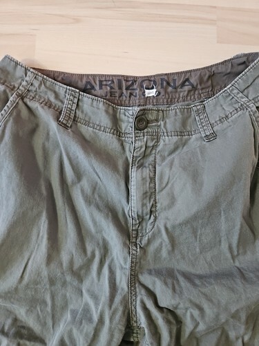 Arizona Jeans Cargo Shorts, Button 100% Cotton, Men's Size 33, Gray/Green Item image 3