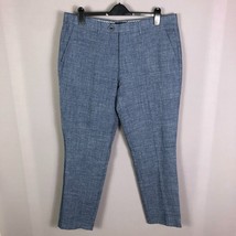 Ted Baker London Blue Gridtro Cross Hatch Trousers Pants Size 38R - £58.92 GBP
