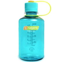 Nalgene Sustain 16oz Narrow Mouth Bottle (Cerulean) Recycled Reusable Blue - £11.27 GBP