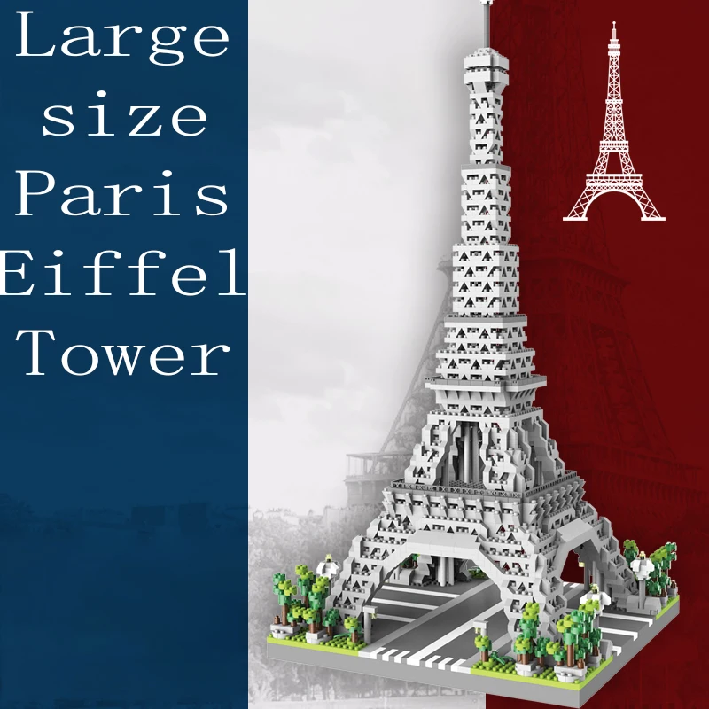 Eiffel Paris Tower Building Block Series Boys and Girls Children&#39;s Micro - £11.14 GBP+