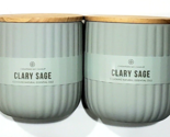 2 Chesapeake Bay Candles Natural Essential Oils Cleary Sage 10.1 Oz - £28.21 GBP