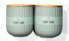 2 Chesapeake Bay Candles Natural Essential Oils Cleary Sage 10.1 Oz - £28.15 GBP