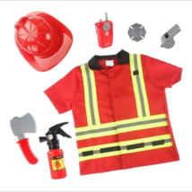 Kids Fireman Costume Role Play Set-Fireman DrESS-up And - £9.42 GBP