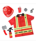 Kids Fireman Costume Role Play Set-Fireman DrESS-up And - £9.29 GBP