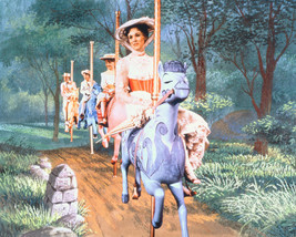 Julie Andrews On Carousel Mary Poppins 16x20 Canvas Giclee - $69.99