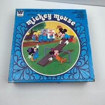 Whitman Disney Round Jigsaw Puzzle Mickey Mouse 125 Pieces - £11.00 GBP