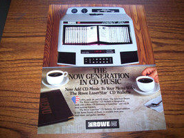 Laserstar Cd Wallette By Rowe Ami 1993 Orig Jukebox Phonograph Sales Flyer - £14.82 GBP