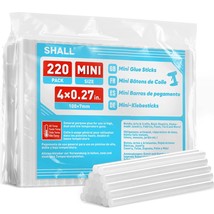 Mini Hot Glue Sticks, 0.27 Dia X 4 Long, 220-Pack Clear Hot Melt Glue Gu... - $27.99