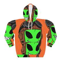 Space Force Aviator Alien Visitor AOP Unisex Pullover Hoodie - $137.63+