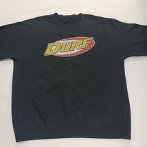 During Men's Black Long Sleeve Pullover Graphic Sweatshirt Measured Chest 46" image 10