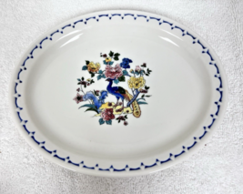 CMStP&amp;P Milwaukee Road Peacock Floral Railway Railroad China 8" Oval Pla... - $39.60