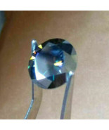 Loose Moissanite Pair Black Blue Round Brilliant Diamond Cut Best For Ea... - £31.86 GBP