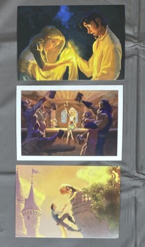 3 Tangled ￼Postcards Disney Princess Postcard Collection - $9.49