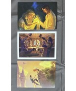 3 Tangled ￼Postcards Disney Princess Postcard Collection - £7.49 GBP