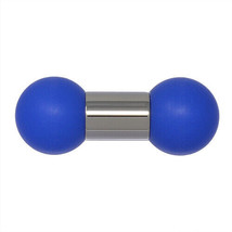 10mm gauge Bluebell Barbell, Internally threaded 316L Stainless Steel body - $23.93