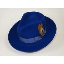 Bruno Capelo Hat Australian Wool Fedora Teardrop Crushable Bel Air BL593 Royal image 3