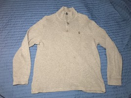 Mens Polo Ralph Lauren 1/4 Zip Pullover Camel Size Medium 100 Cotton - $14.85