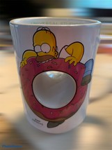 The Simpsons 12 Oz Universal Studios Homer Doughnut Mmm,Carbs Shaped Mug Cup - £12.47 GBP