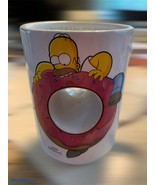 THE SIMPSONS 12 OZ UNIVERSAL STUDIOS HOMER DOUGHNUT MMM,CARBS SHAPED MUG... - $300.58 MXN