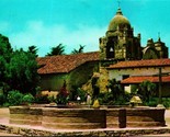 Mission Fountain Carmel Mission Carmel California UNP Chrome Postcard - £2.10 GBP