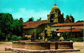 Mission Fountain Carmel Mission Carmel California UNP Chrome Postcard - £2.10 GBP