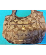 COACH SIGNATURE CANVAS ERGO LEATHER TRIM HANDBAG - STYLE A0768-10766 - F... - $915.03 MXN