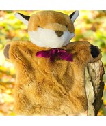 Vtg Passport Pets Fur Fox Burgundy Bow Hand Puppet Plush Stuffed Animal ... - $29.18 CAD
