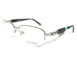 Cote D&#39;azur Eyeglasses Frames Boutique-208 Black Silver Crystals 52-17-135 - $46.53